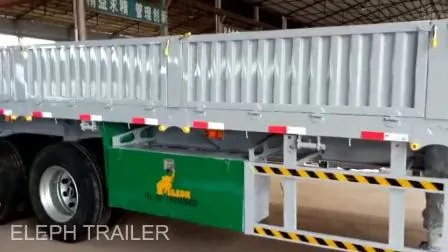 Trailer Manufacturer Drop Side Cargo Transport Semi Truck Trailer