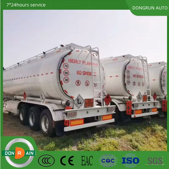 42000 Liter /45000 Liter / 50000 Liter 3 Axles 6 Compartment Carbon Steel/Stainless Steel/Aluminum Alloy Tanker/Fuel Tanker/ Oil Tank/Tanker Truck Semi Trailer
